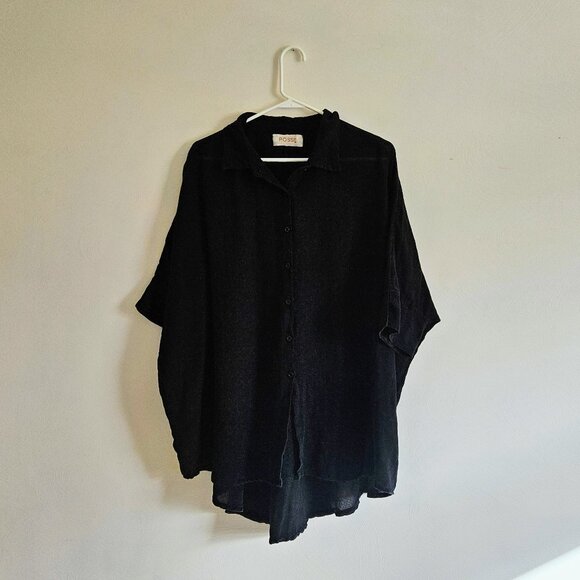 Posse Lula Oversized Linen Shirt - Picture 2 of 7